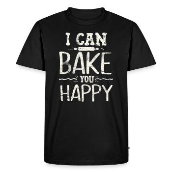 faire cuire au four - T-shirt Premium bio Homme - noir - Devant - Nico (187cm)