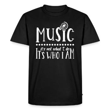 Musiciens - T-shirt Premium bio Homme - noir - Devant - Nico (187cm)