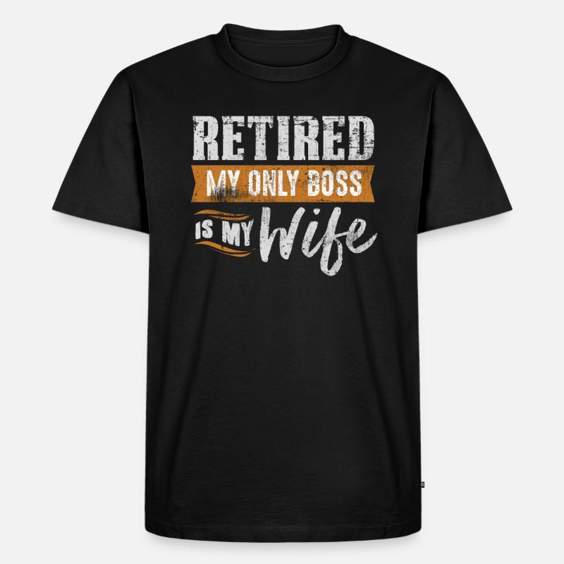 Rentner - Männer Premium Bio T-Shirt - Schwarz