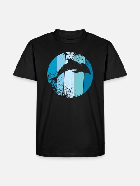 dolphin - Men's Premium Organic T-Shirt - black