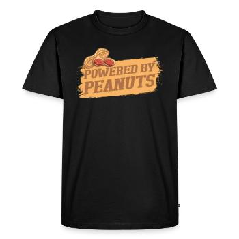 peanut - Men's Premium Organic T-Shirt - black - Front - Nico (187cm)