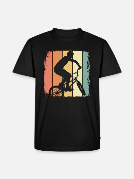 BMX retro - Men's Premium Organic T-Shirt - black