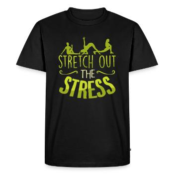 yoga - Men's Premium Organic T-Shirt - black - Front - Nico (187cm)
