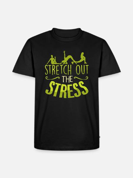 Yoga - Männer Premium Bio T-Shirt - Schwarz