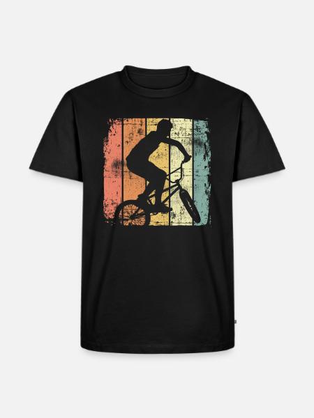 BMX retro - Men's Premium Organic T-Shirt - black
