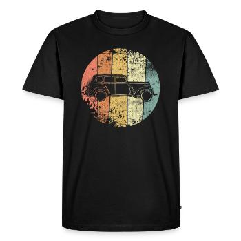 Auto retro - T-shirt Premium bio Homme - noir - Devant - Nico (187cm)