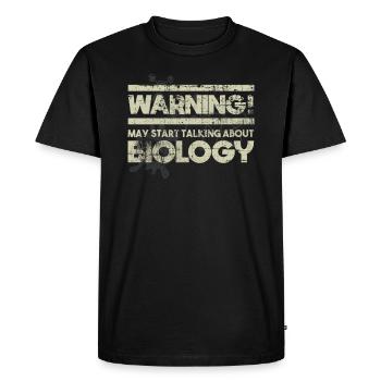 biologie - T-shirt Premium bio Homme - noir - Devant - Nico (187cm)