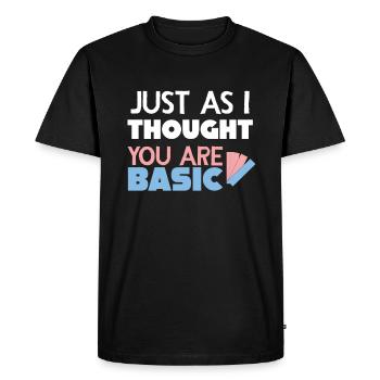 Biologie - T-shirt Premium bio Homme - noir - Devant - Nico (187cm)