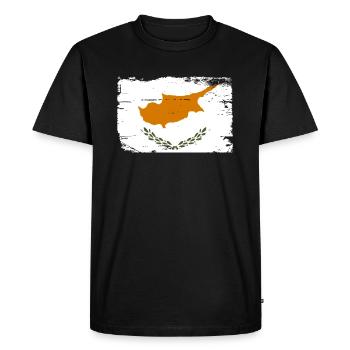 Chypre - T-shirt Premium bio Homme - noir - Devant - Nico (187cm)
