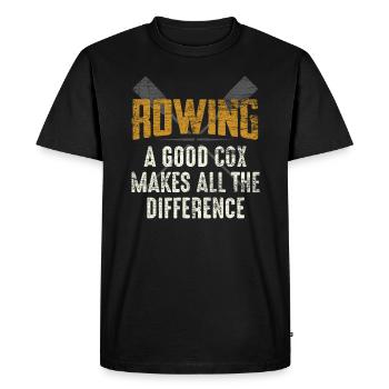 Ramer Pilote - T-shirt Premium bio Homme - noir - Devant - Nico (187cm)