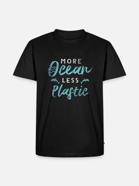 Plastic pollution - Men's Premium Organic T-Shirt - black