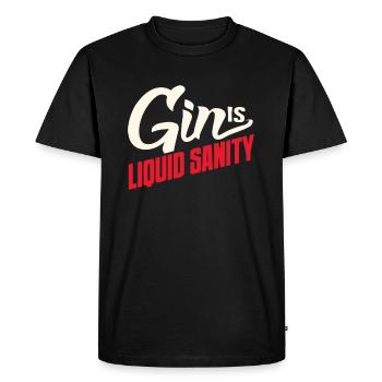 gin - T-shirt Premium bio Homme - noir - Devant - Nico (187cm)