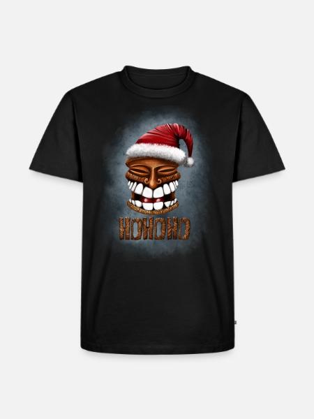 Tiki santa - Men's Premium Organic T-Shirt - black