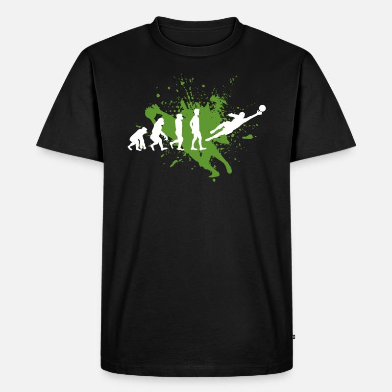 Torwart - Männer Premium Bio T-Shirt - Schwarz