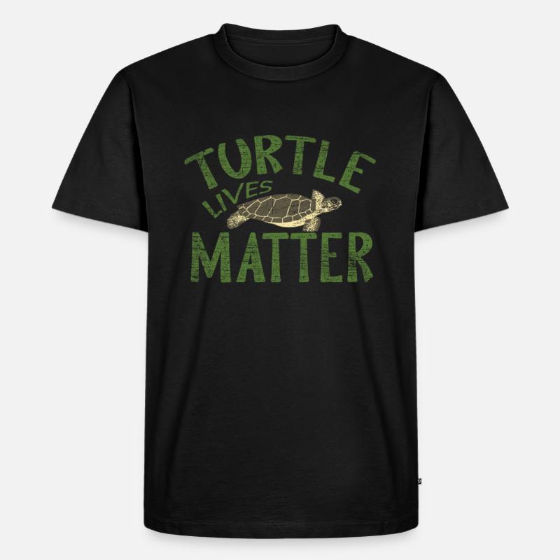 Schildkröte - Männer Premium Bio T-Shirt - Schwarz