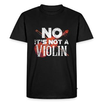 violoncelle - T-shirt Premium bio Homme - noir - Devant - Nico (187cm)