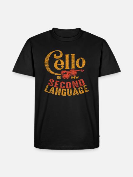 violoncelle - T-shirt Premium bio Homme - noir