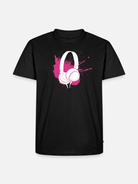 music - Men's Premium Organic T-Shirt - black