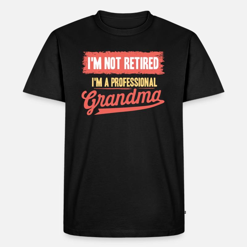Oma - Männer Premium Bio T-Shirt - Schwarz