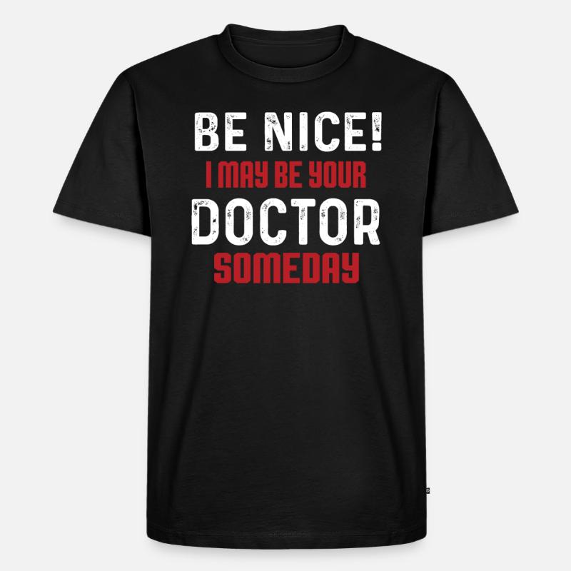 Medizin Student - Männer Premium Bio T-Shirt - Schwarz