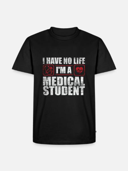 Medicine student - Men's Premium Organic T-Shirt - black