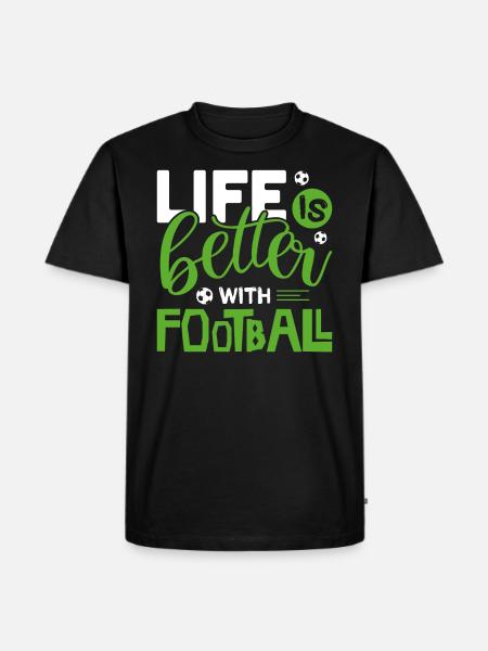 Soccer - Men's Premium Organic T-Shirt - black