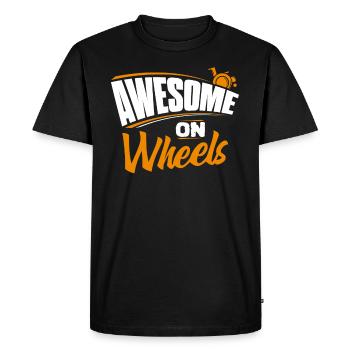 wheelchair - Men's Premium Organic T-Shirt - black - Front - Nico (187cm)