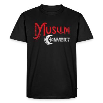 musulman - T-shirt Premium bio Homme - noir - Devant - Nico (187cm)