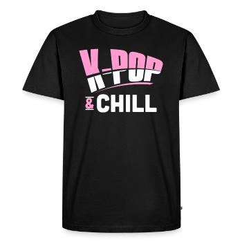 K-Pop - Men's Premium Organic T-Shirt - black - Front - Nico (187cm)