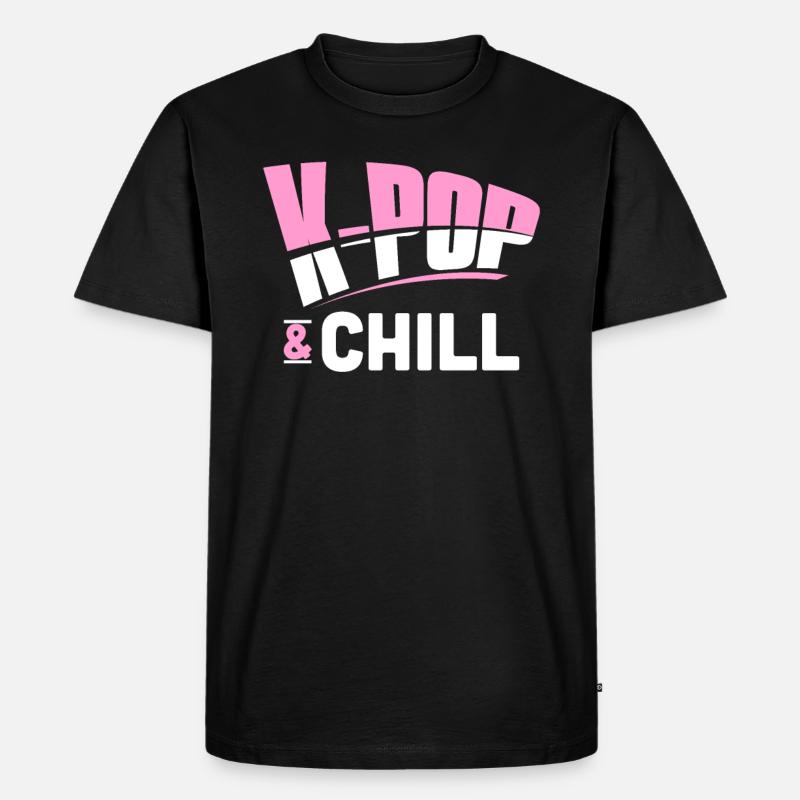 K-Pop - Männer Premium Bio T-Shirt - Schwarz