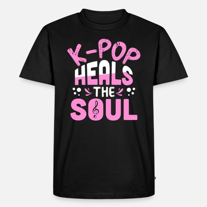K-Pop - Männer Premium Bio T-Shirt - Schwarz