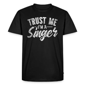 chanteur - T-shirt Premium bio Homme - noir - Devant - Nico (187cm)