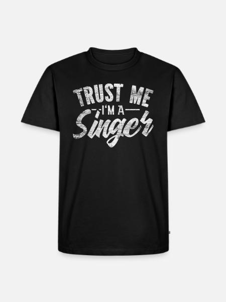 Singer - Men's Premium Organic T-Shirt - black
