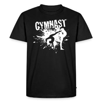 Gymnastics gymnast - Men's Premium Organic T-Shirt - black - Front - Nico (187cm)