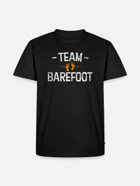 Barefoot team - Men's Premium Organic T-Shirt - black