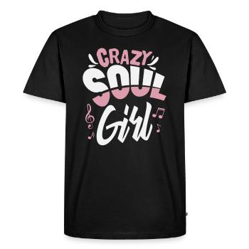 Soul musique fille - T-shirt Premium bio Homme - noir - Devant - Nico (187cm)