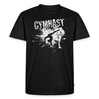 Gymnaste gymnaste - T-shirt Premium bio Homme - noir - Devant - Nico (187cm)