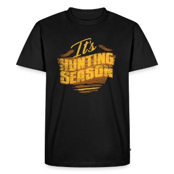 chasseur - T-shirt Premium bio Homme - noir - Devant - Nico (187cm)