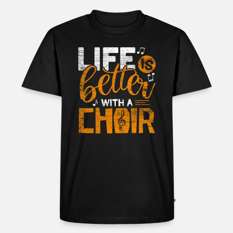 Chor - Männer Premium Bio T-Shirt - Schwarz