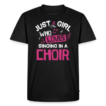 Chanteuse de choeur - T-shirt Premium bio Homme - noir - Devant - Nico (187cm)