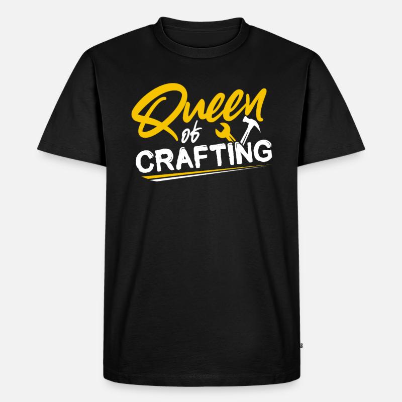 Handwerkerin - Männer Premium Bio T-Shirt - Schwarz