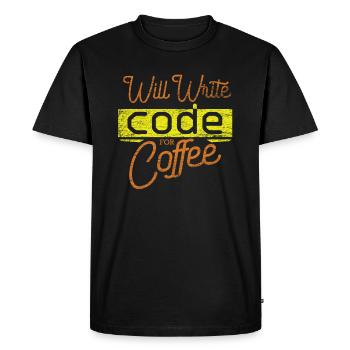 Program - Men's Premium Organic T-Shirt - black - Front - Nico (187cm)
