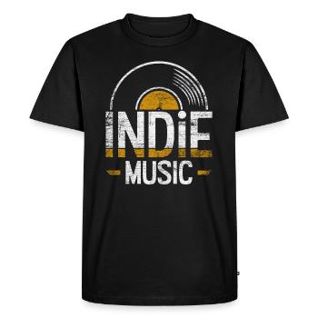 Indie rock music - Men's Premium Organic T-Shirt - black - Front - Nico (187cm)