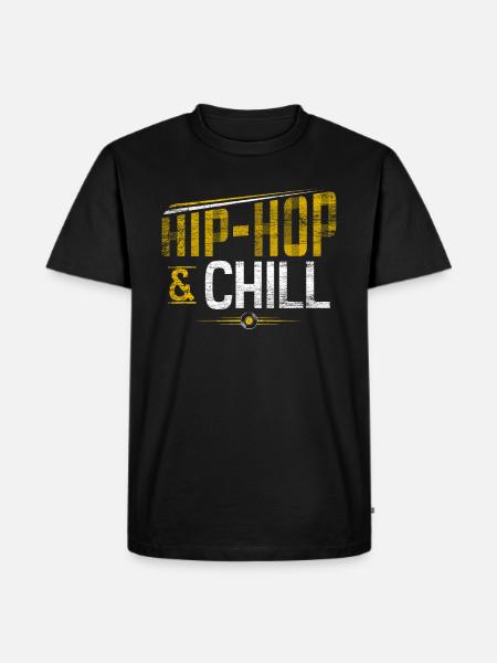 Hip Hop - Männer Premium Bio T-Shirt - Schwarz