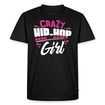 Hip hop girl - Men's Premium Organic T-Shirt - black - Front - Nico (187cm)