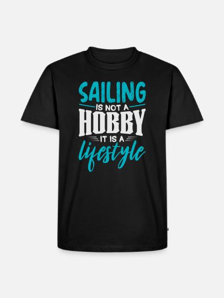 navigation à voile - T-shirt Premium bio Homme - noir