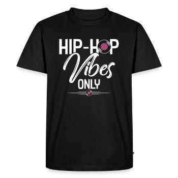 Hip hop - T-shirt Premium bio Homme - noir - Devant - Nico (187cm)