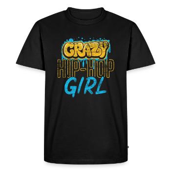 Hip hop girl - Men's Premium Organic T-Shirt - black - Front - Nico (187cm)