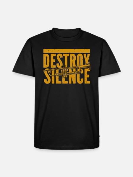 Trumpet - Men's Premium Organic T-Shirt - black