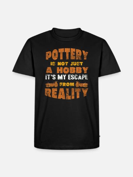 make pottery - Men's Premium Organic T-Shirt - black